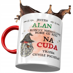 Kubek Czerwony Dla Alana Kolegi Męża na Prezent