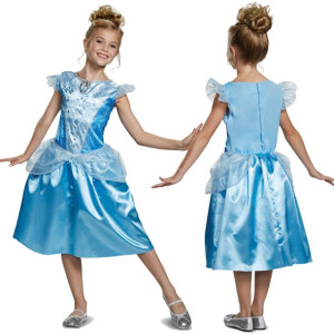Kostium dla dzieci, Strój Karnawałowy Disney Kopciuszek 109-123 cm 5-6 lat