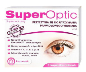 Superoptic, luteina, kwasy omega-3, zeaksantyna, 60kaps.