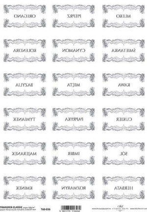 Papier do transferu przyprawy ITD
