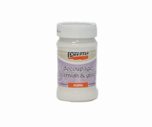 Klej z werniksem Pentart 100ml matowy