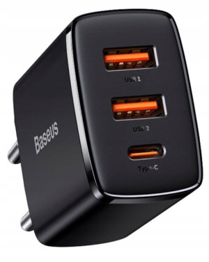 Ładowarka Sieciowa BASEUS QC3.0 2x USB USB-C 30W