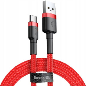 Kabel Usb-c Baseus Cafule 2a 2m Czerwony