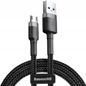 Kabel Usb-c Baseus Cafule 3a 0.5m Szaro-czarny