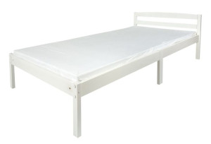 Łóżko CLASIC białe 90/200 cm + materac