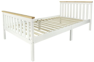 Łóżko MILANO PINE białe 90/200 cm