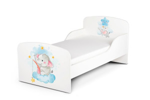 Łóżko dziecięce  z materacem 140/70 cm - Słonik