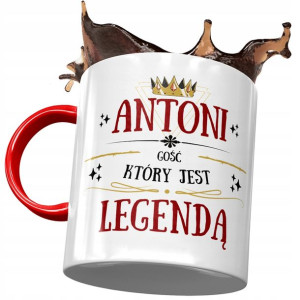 Kubek Czerwony dla Antoniego Antka Kolegi Prezent