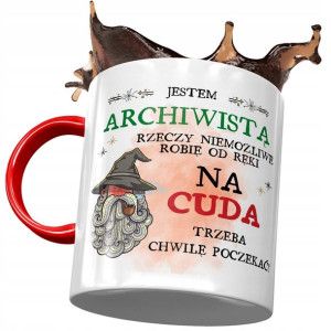 Kubek Czerwony Dla Archiwisty Trzeba Poczekać