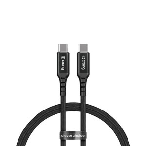 Kabel Crong Armor Link USB-C/USB-C 100W 5A 120cm (czarny)