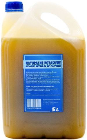MYDŁO POTASOWE naturalne szare 100% roślinne wegańskie 5l