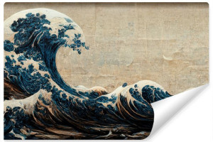 Fototapeta Do Salonu FALE Ocean Japoński Styl Vintage Woda 90cm x 60cm
