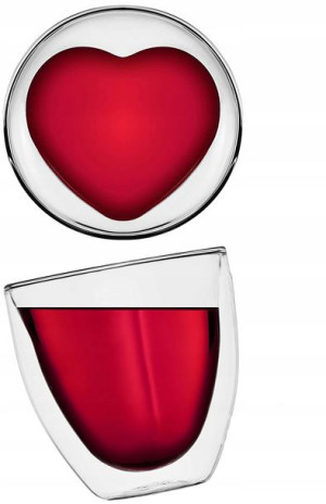 Szklanki Termiczne 150ml Serce Mia Ambition 2 Szt