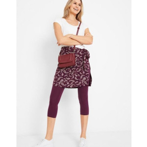 Bonprix Fioletowa Krótka Spódnica Wzór Paisley Mini 40-42 912709