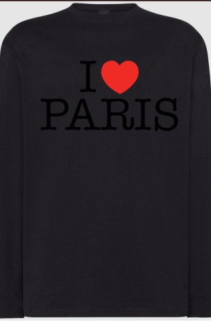 I Love Paris Bluza Męska Longsleeve Nadruk r.5XL