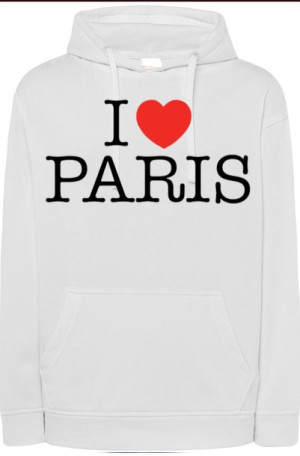 I Love Paris Kocham Paryż Bluza Męska r.L