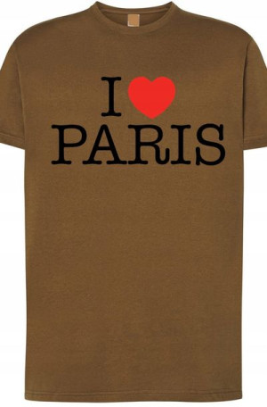I Love Paris Kocham Paryż Męski T-Shirt r.M