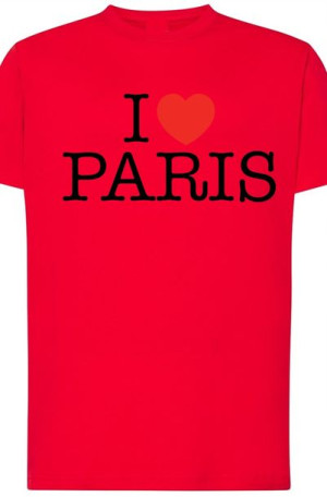 I Love Paris Kocham Paryż Męski T-Shirt r.M
