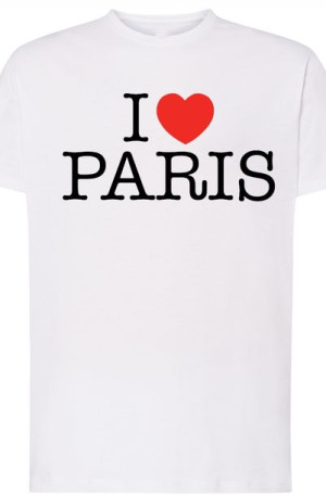 I Love Paris Kocham Paryż Męski T-Shirt r.XL