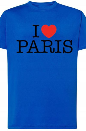 I Love Paris Kocham Paryż Męski T-Shirt r.XXL