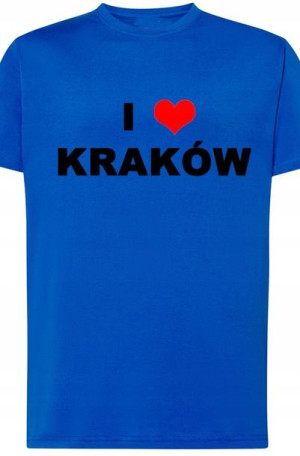 I Love Poland T-Shirt Męski Modny Nadruk r.M