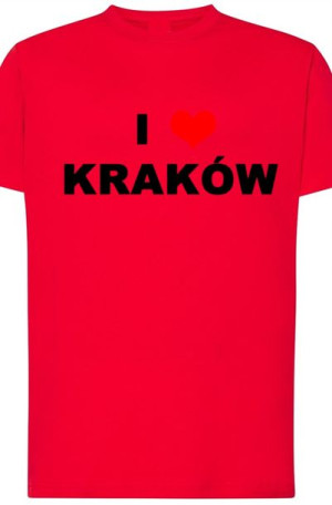 I Love Poland T-Shirt Męski Modny Nadruk r.M