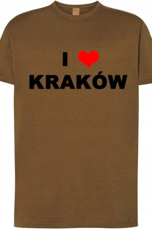 I Love Poland T-Shirt Męski Modny Nadruk r.S