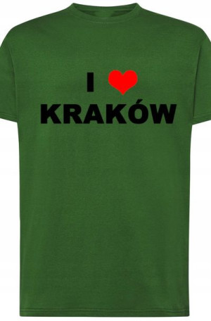 I Love Poland T-Shirt Męski Modny Nadruk r.S