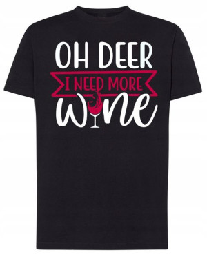 I Need MORE Wine Wino T-shirt Męski Rozm.M