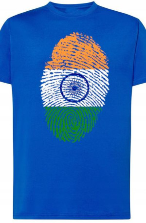 Indie Flaga Odcisk Modny T-Shirt Rozm.L