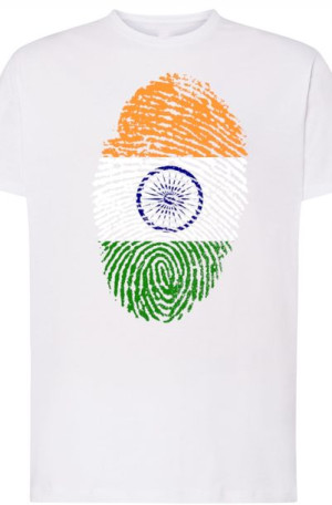 Indie Flaga Odcisk Modny T-Shirt Rozm.L