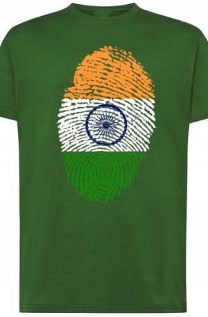 Indie Flaga Odcisk Modny T-Shirt Rozm.M