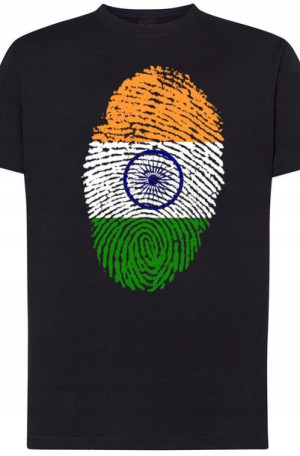 Indie Flaga Odcisk Modny T-Shirt Rozm.XS