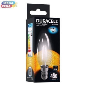 Żarówka LED filament B35 E14 4W 450lm Ciepła biała 230V