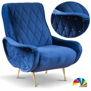 Fotel USZAK styl skandynawski Myron Glamour KOLORY