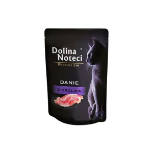 MOKRA KARMA DLA KOTÓW Danie z królika saszetka DOLINA NOTECI 85g
