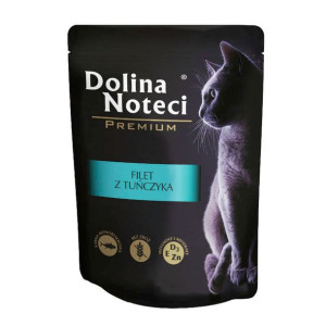 MOKRA KARMA DLA KOTÓW Filet z tuńczyka saszetka DOLINA NOTECI 85g