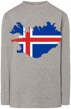 Islandia Męska Modna Bluza Longsleeve Rozm.S