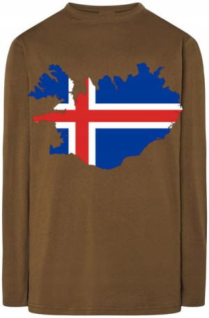 Islandia Męska Modna Bluza Longsleeve Rozm.XXL