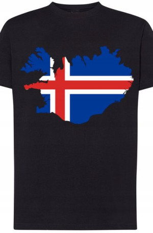 Islandia Męski Modny T-shirt Lato Wakacje Rozm.M