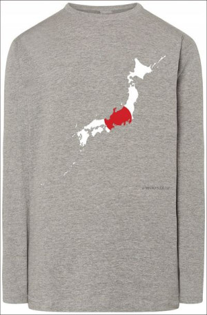 Japonia Męska Modna Bluza Longsleeve Nadruk R.5XL