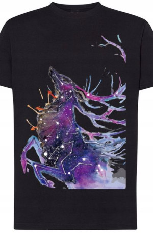 Jeleń Konstelacja Gwiazd T-Shirt Męski Rozm.M