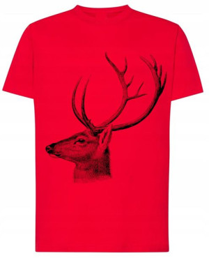 Jeleń Piękny T-shirt Myśliwski Nadruk Rozm.XL