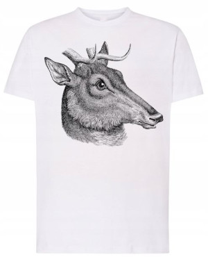 Jelonek T-shirt męski Nadruk Myśliwski Rozm.L