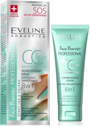 Eveline Face Therapy Krem Cc Naczynka C. Wrażliwa