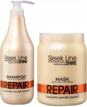 Stapiz Zestaw Xxl Sleek-Line Repair Szampon+Maska