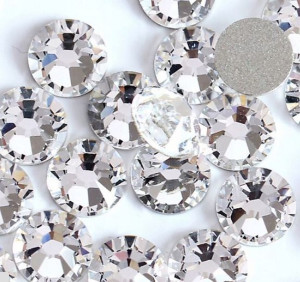 Cyrkonie Do Paznokci Srebrne Crystal Ss10 1440Szt