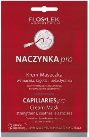 Flos-Lek Naczynka Pro Krem Maseczka Łagodzi X2