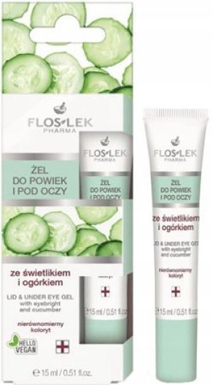 Floslek Żel Do Powiek Z Świetlikiem Ogórkiem 15Ml