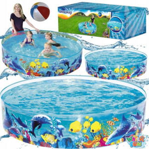 Basen Rozporowy Basenik Dla Dzieci 183x38 + Gratis